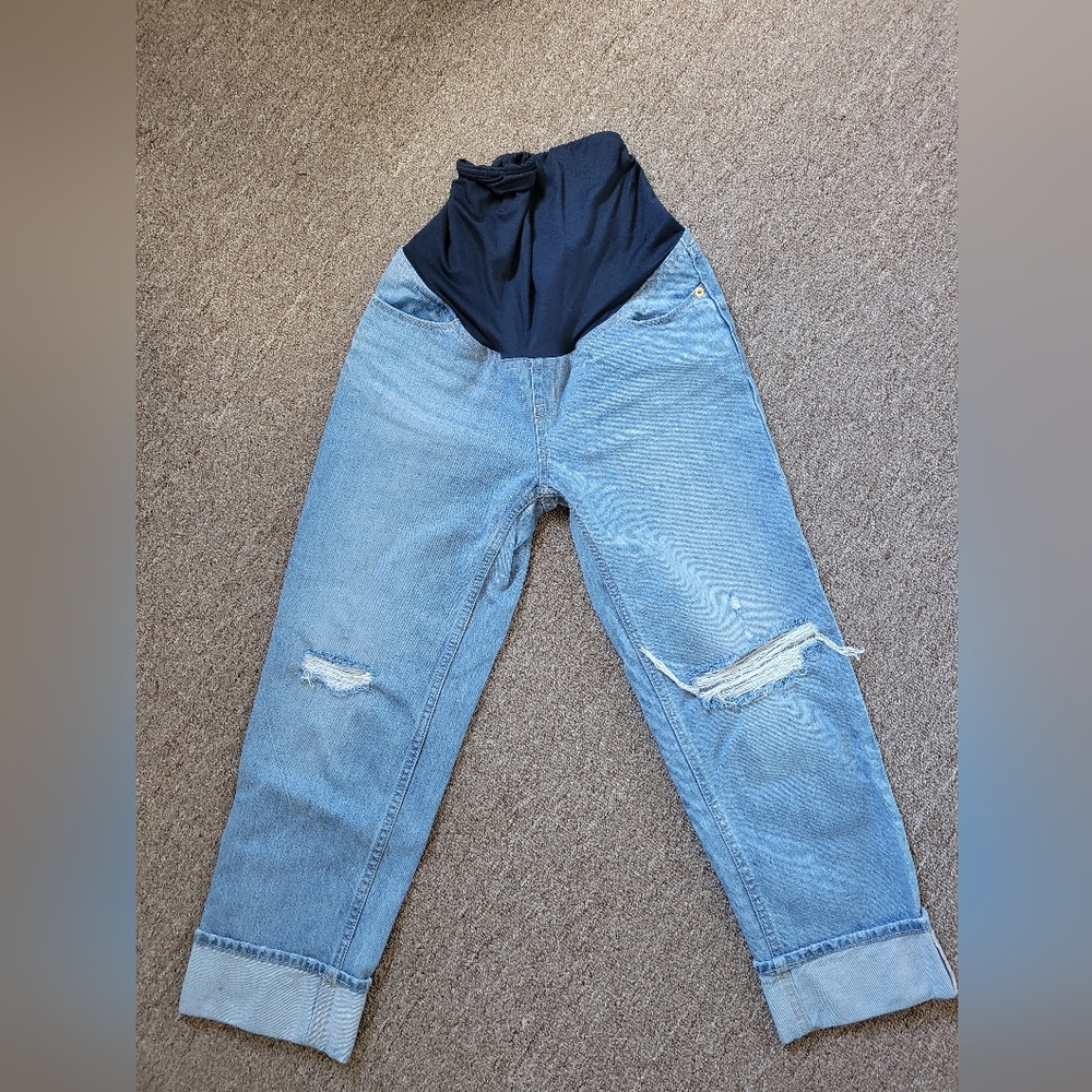 Isabel Maternity Cropped Straight Jeans 0